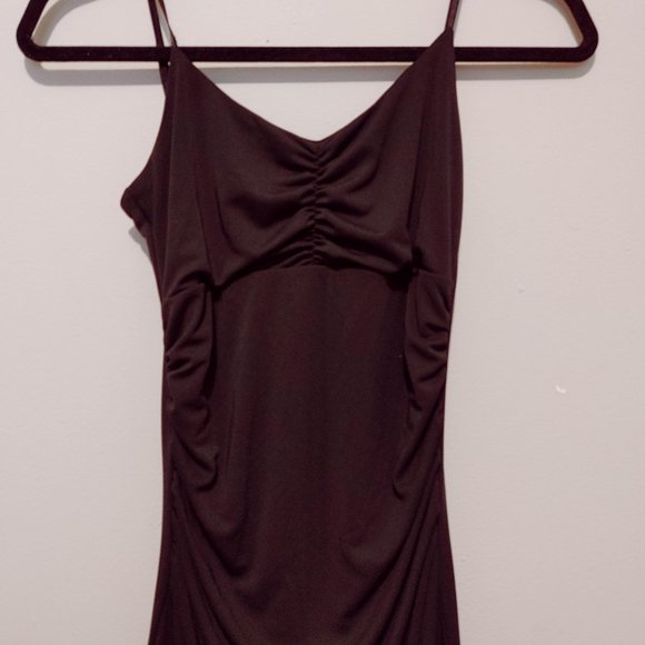 ZOKAI Black Pleated / Ruffled Sleeveless Maxi Dress (Size S) - Picture 3 of 11